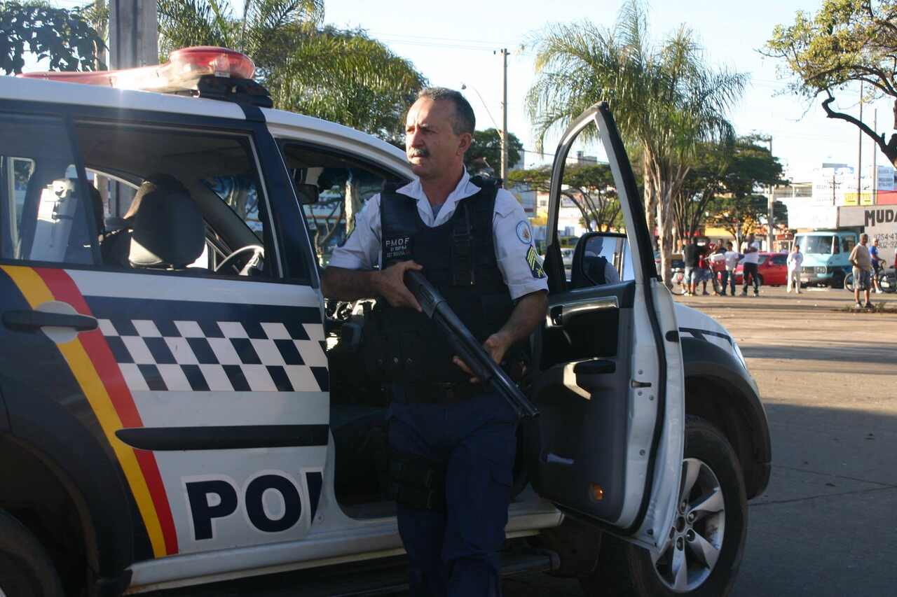 Policial militar do DF em ação