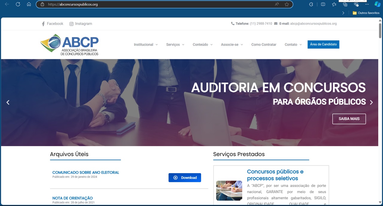 Portal da ABCP Concursos 