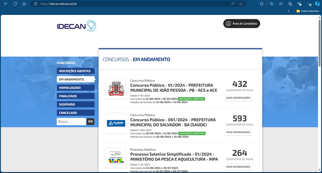 Portal do Idecan 