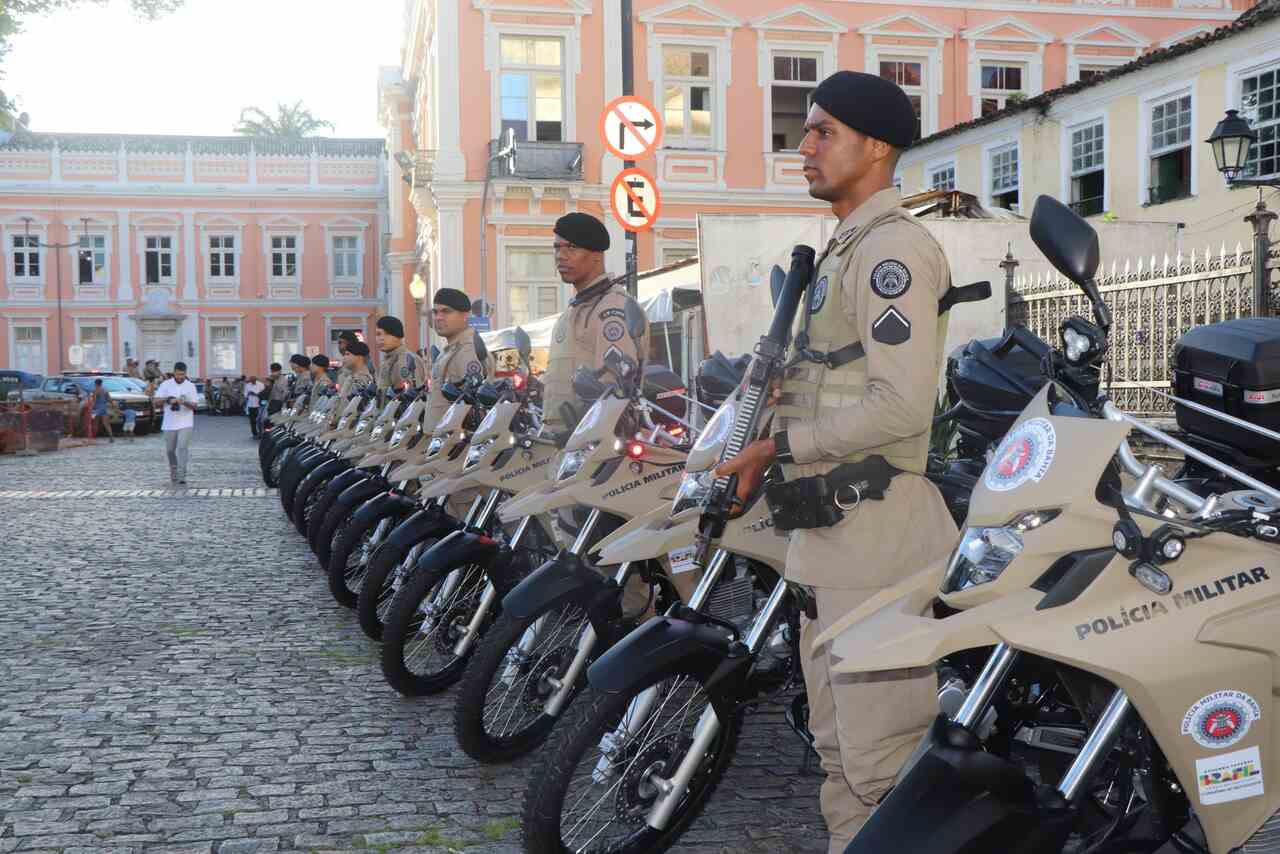 Policiais Militares da Bahia em serviço