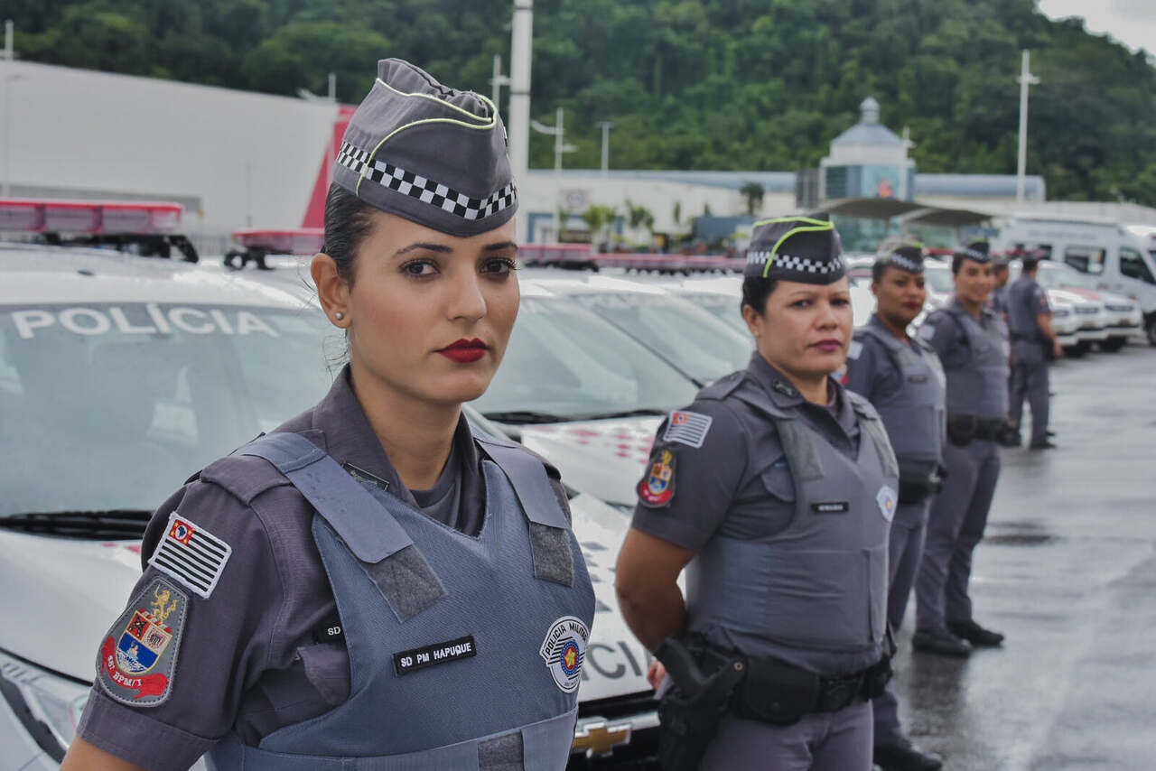 Policiais Militares de SP em serviço 