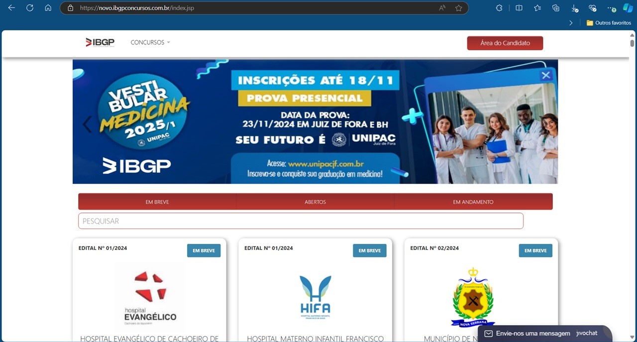 Portal do IBGP Concursos 