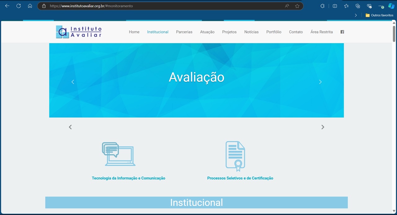 Portal do Instituto Avaliar 